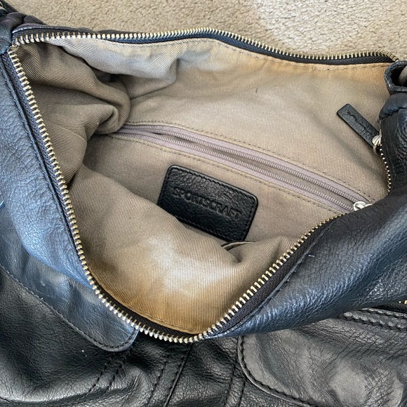 Sportscraft black leather large hobo bag - Picture 3 of 4